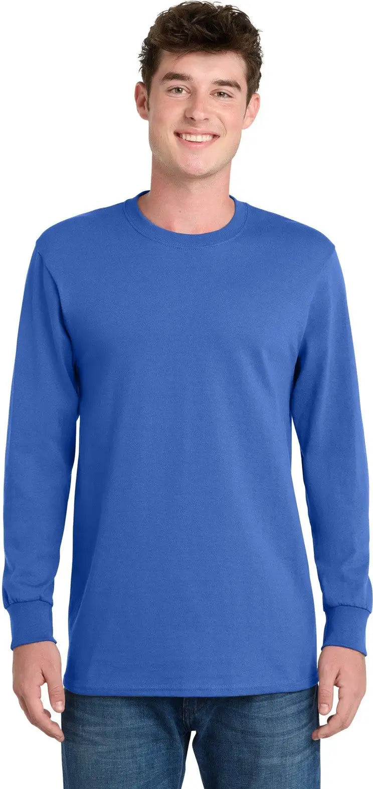 Port & Company Pc61lst co Tall Long Sleeve Essential Tee - Royal