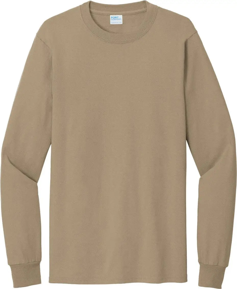 Port & Company Pc61lst co Tall Long Sleeve Essential Tee - Sand - Adult l