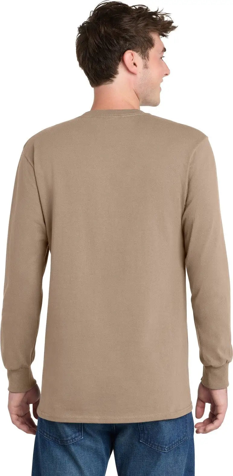 Port & Company Pc61lst co Tall Long Sleeve Essential Tee - Sand