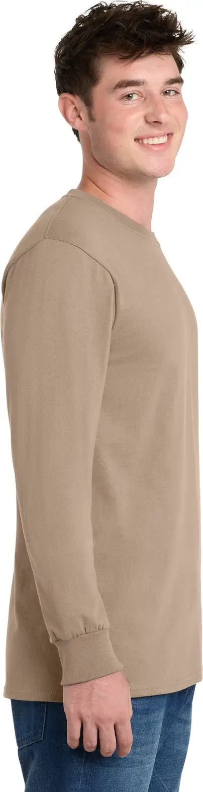 Port & Company Pc61lst co Tall Long Sleeve Essential Tee - Sand