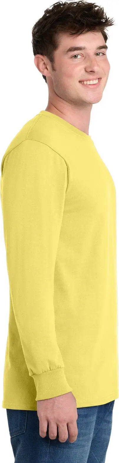 Port & Company Pc61lst co Tall Long Sleeve Essential Tee - Yellow
