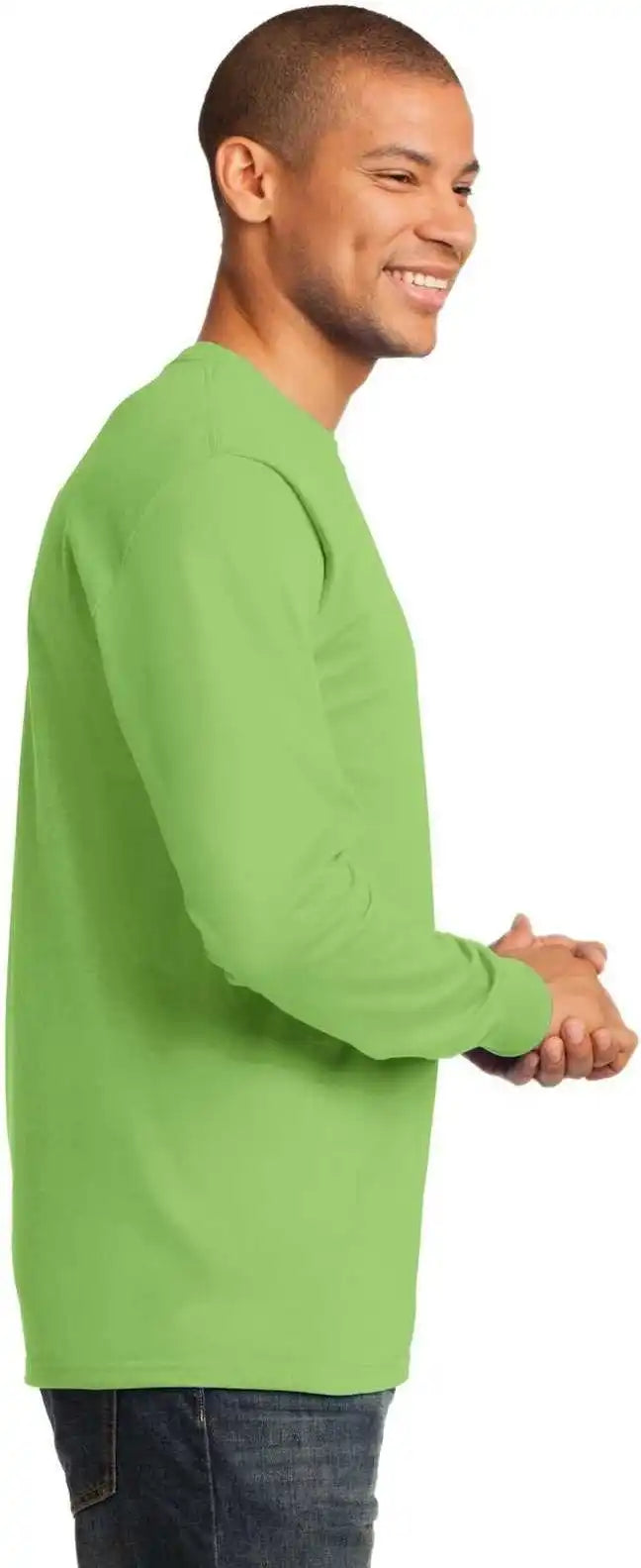 Port & Company Pc61lst Tall Long Sleeve Essential Tee Lime