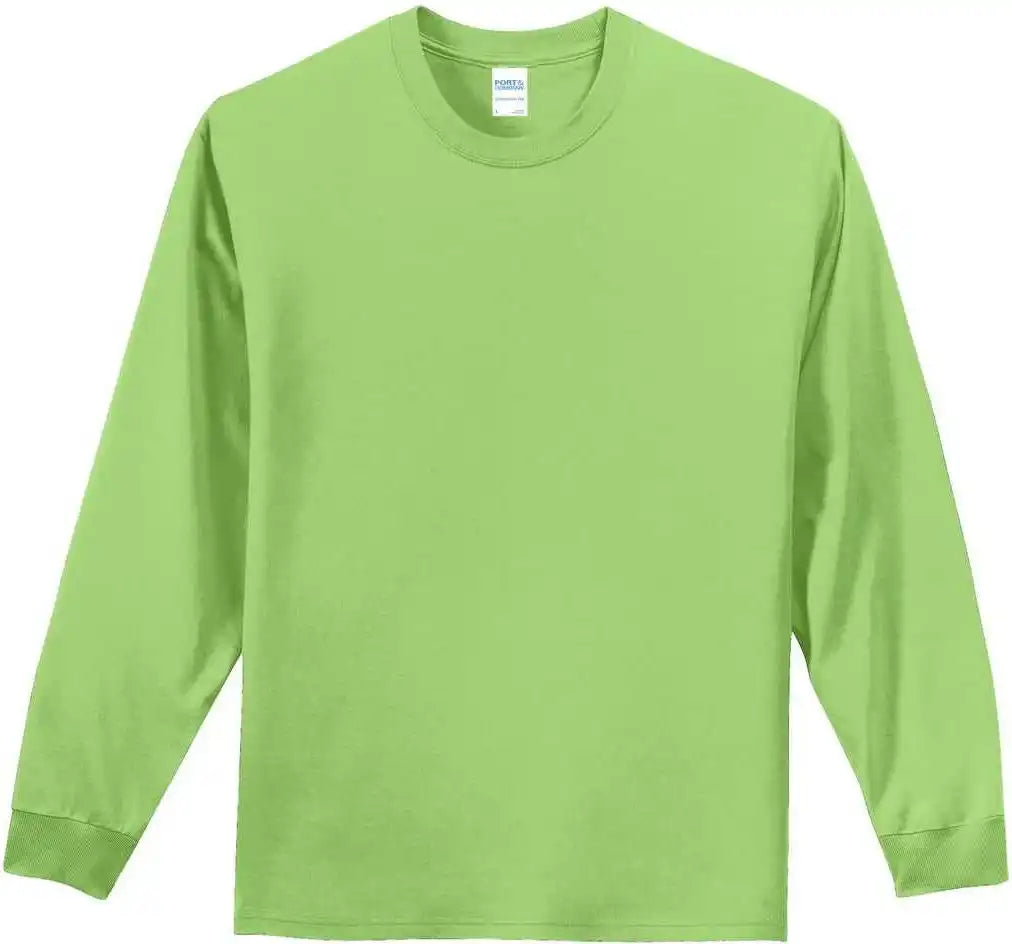 Port & Company Pc61lst Tall Long Sleeve Essential Tee Lime
