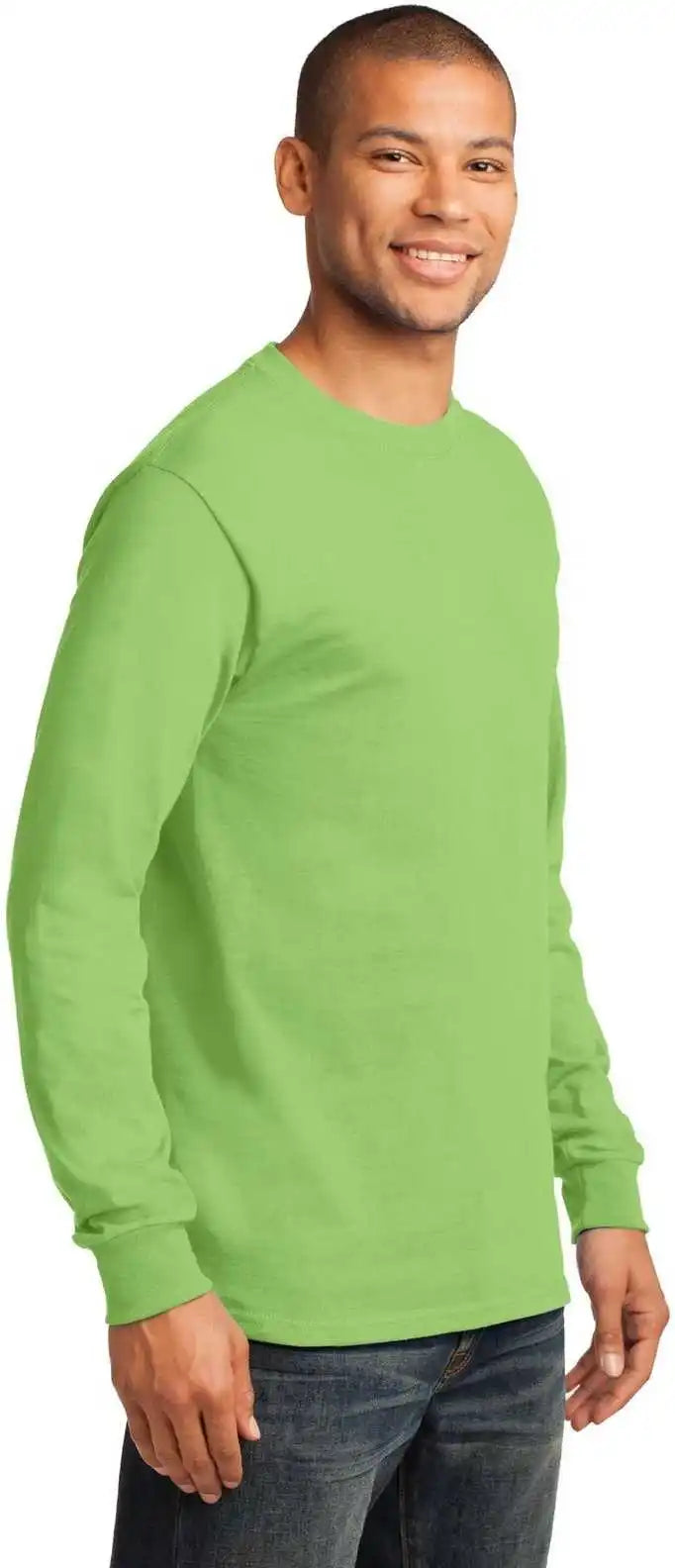 Port & Company Pc61lst Tall Long Sleeve Essential Tee Lime