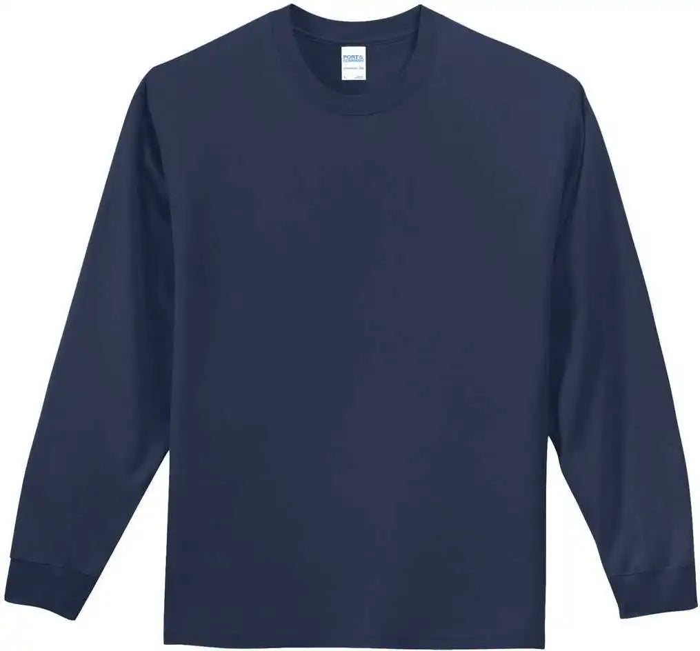 Port &amp; Company Pc61lst Tall Long Sleeve Essential Tee Navy