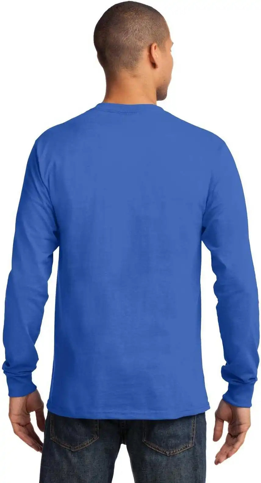 Port & Company Pc61lst Tall Long Sleeve Essential Tee Royal