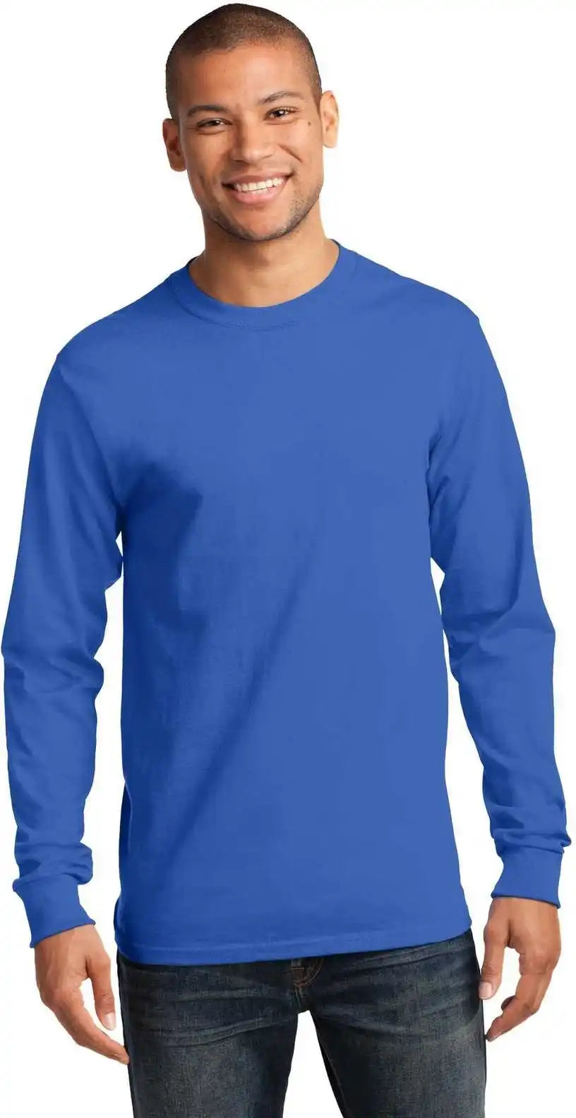 Port & Company Pc61lst Tall Long Sleeve Essential Tee Royal