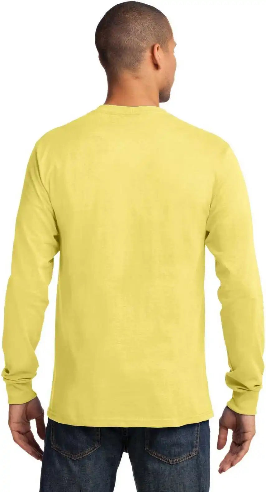 Port & Company Pc61lst Tall Long Sleeve Essential Tee - Yellow