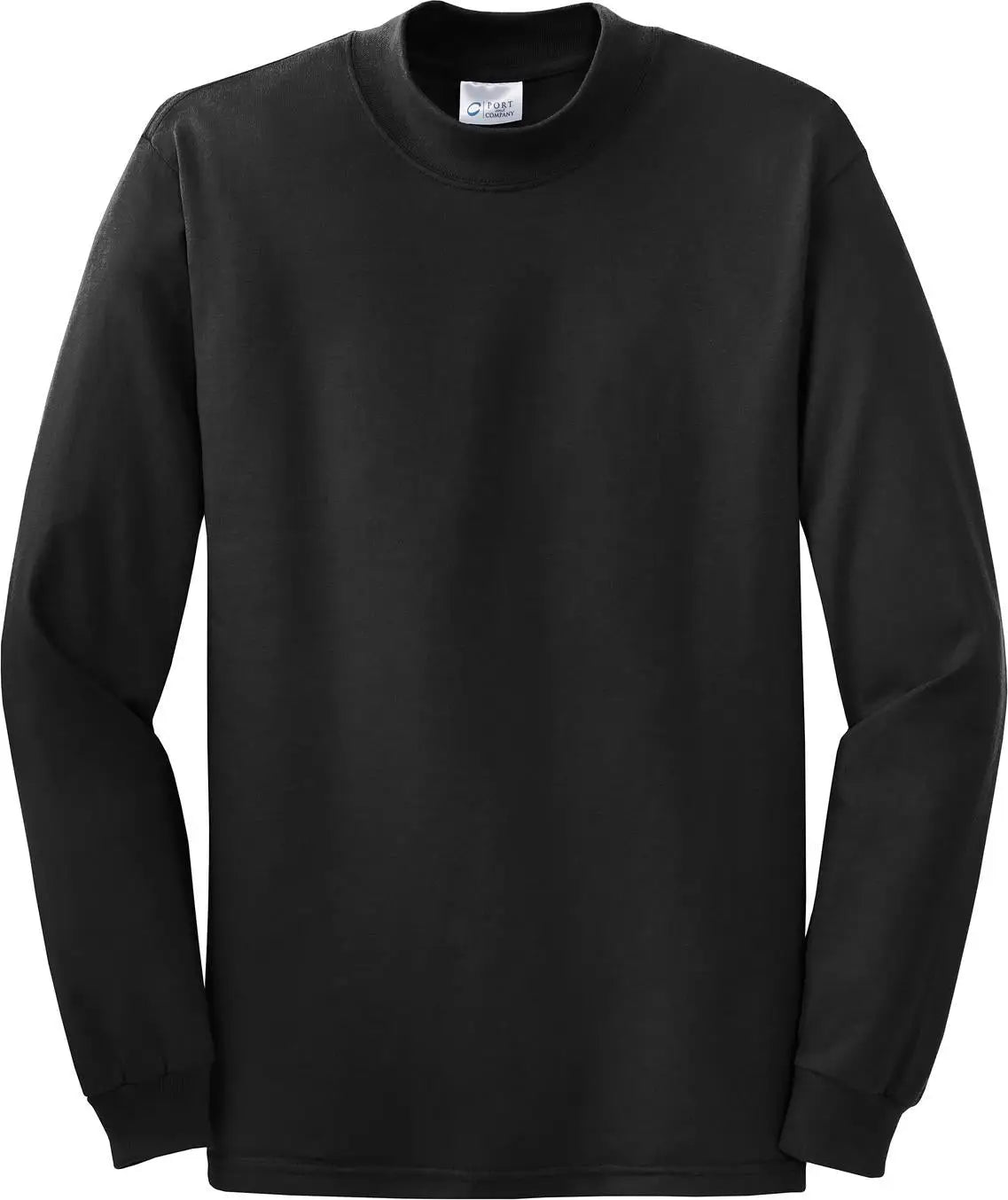 Port & Company Pc61m co Essential Mock Turtleneck - Jet Black - Adult s