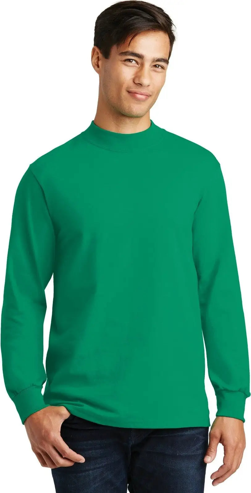 Port & Company Pc61m co Essential Mock Turtleneck - Kelly - Adult s