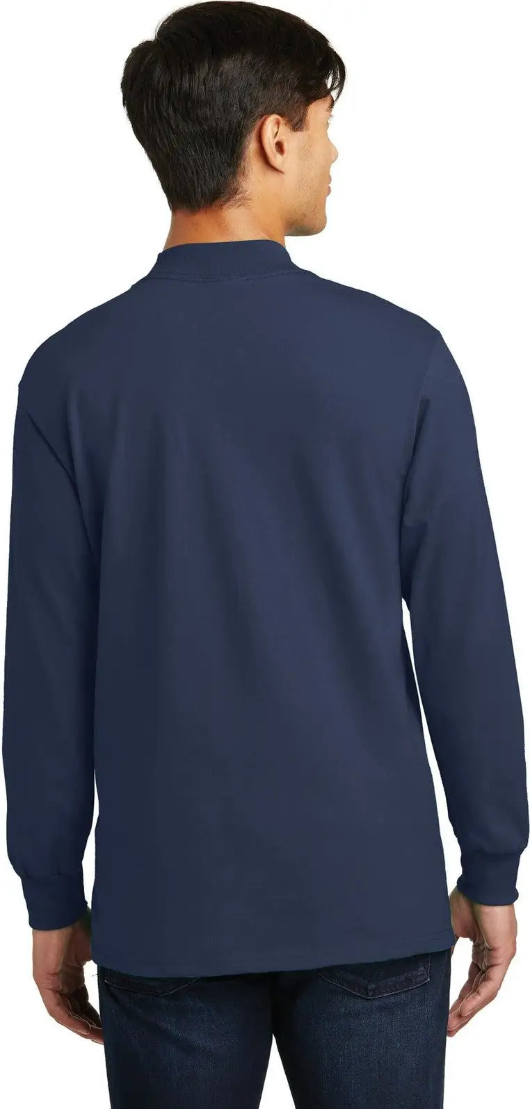 Port & Company Pc61m co Essential Mock Turtleneck - Navy