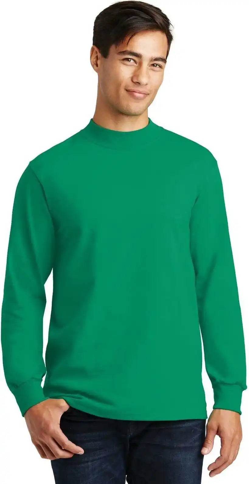 Port & Company Pc61m Essential Mock Turtleneck - Kelly
