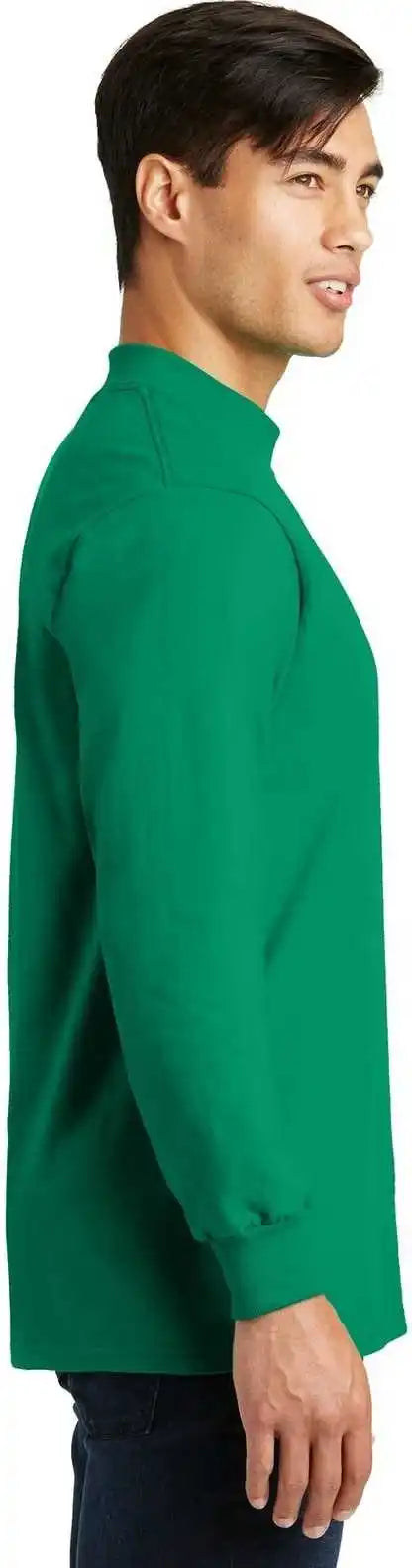 Port &amp; Company Pc61m Essential Mock Turtleneck Kelly