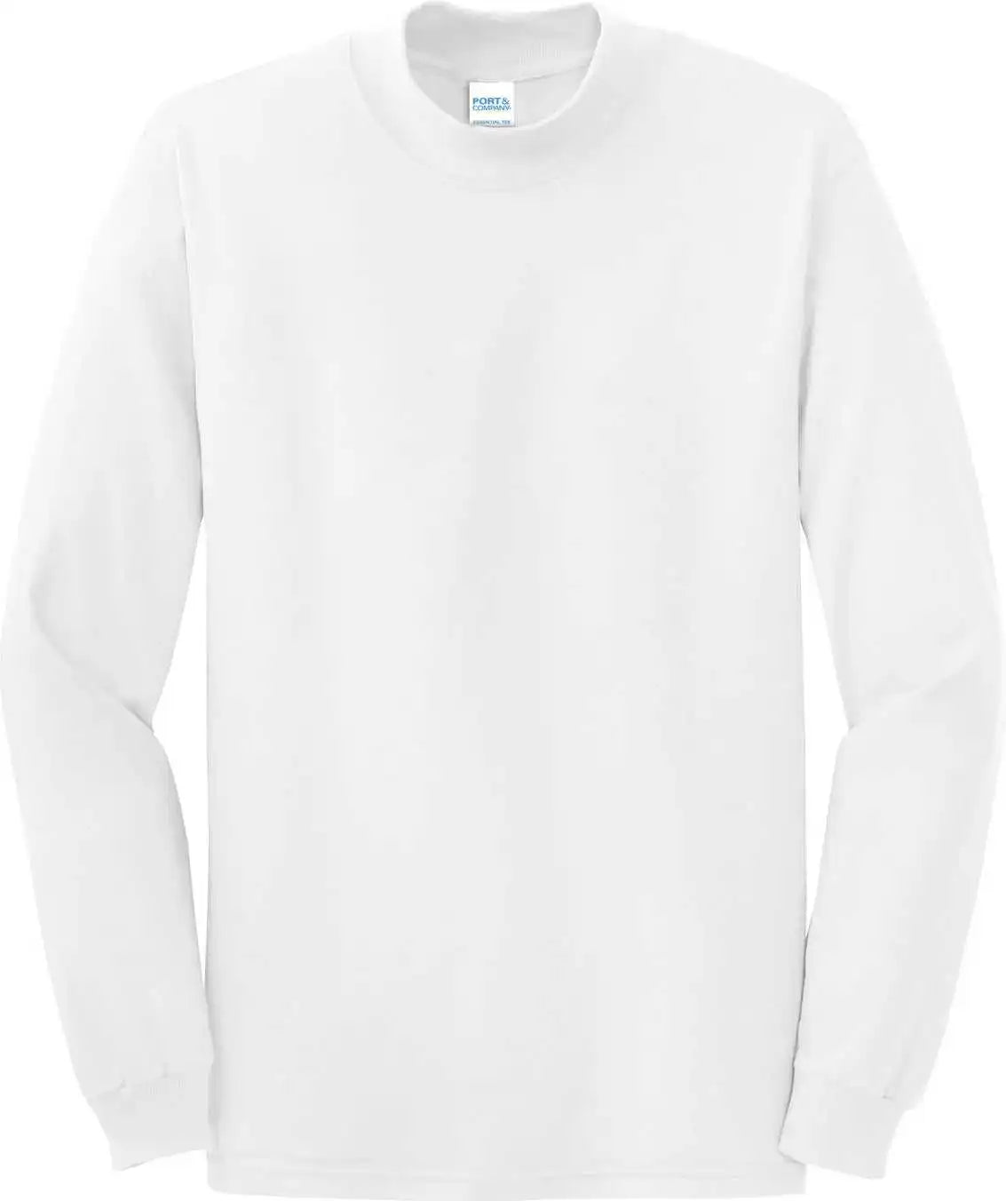 Port &amp; Company Pc61m Essential Mock Turtleneck White