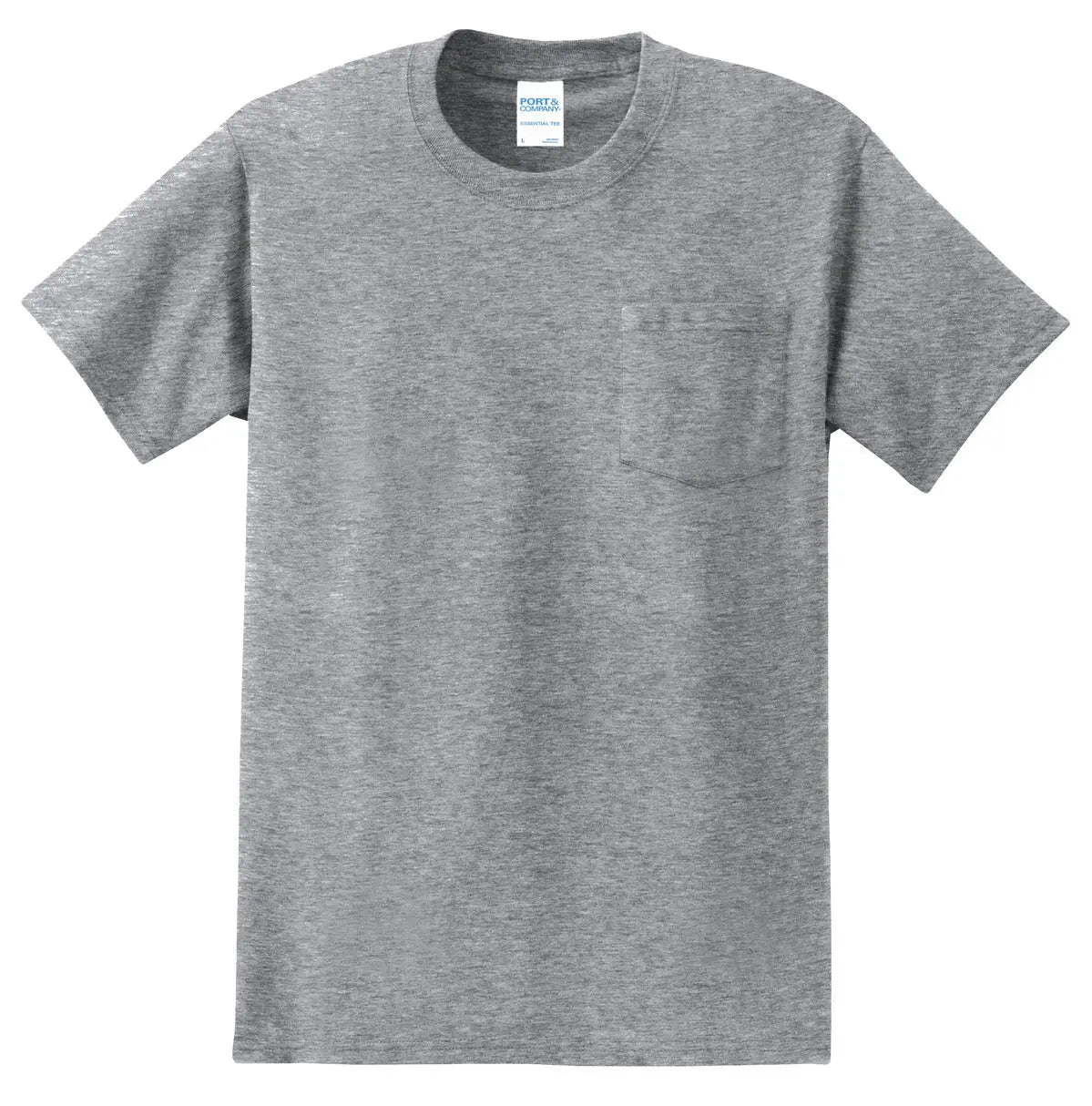 Port & Company Pc61p co Essential Pocket Tee - Athletic Heather