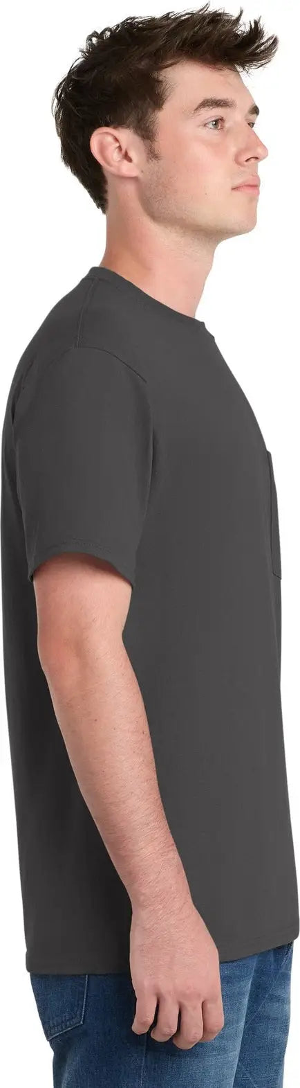 Port & Company Pc61p co Essential Pocket Tee - Charcoal