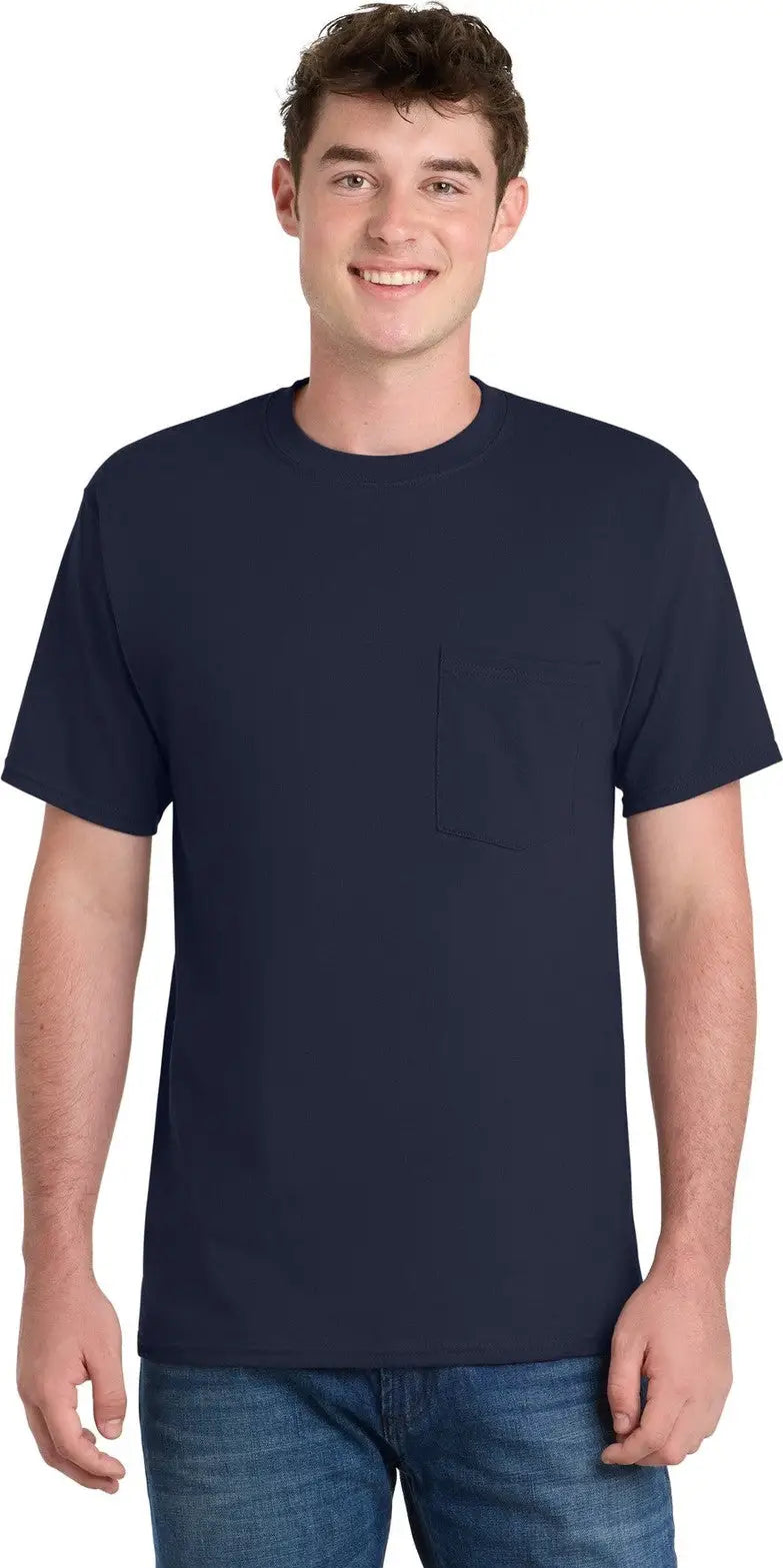 Port & Company Pc61p co Essential Pocket Tee - Deep Navy - Adult s