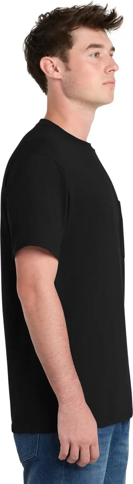 Port & Company Pc61p co Essential Pocket Tee - Jet Black