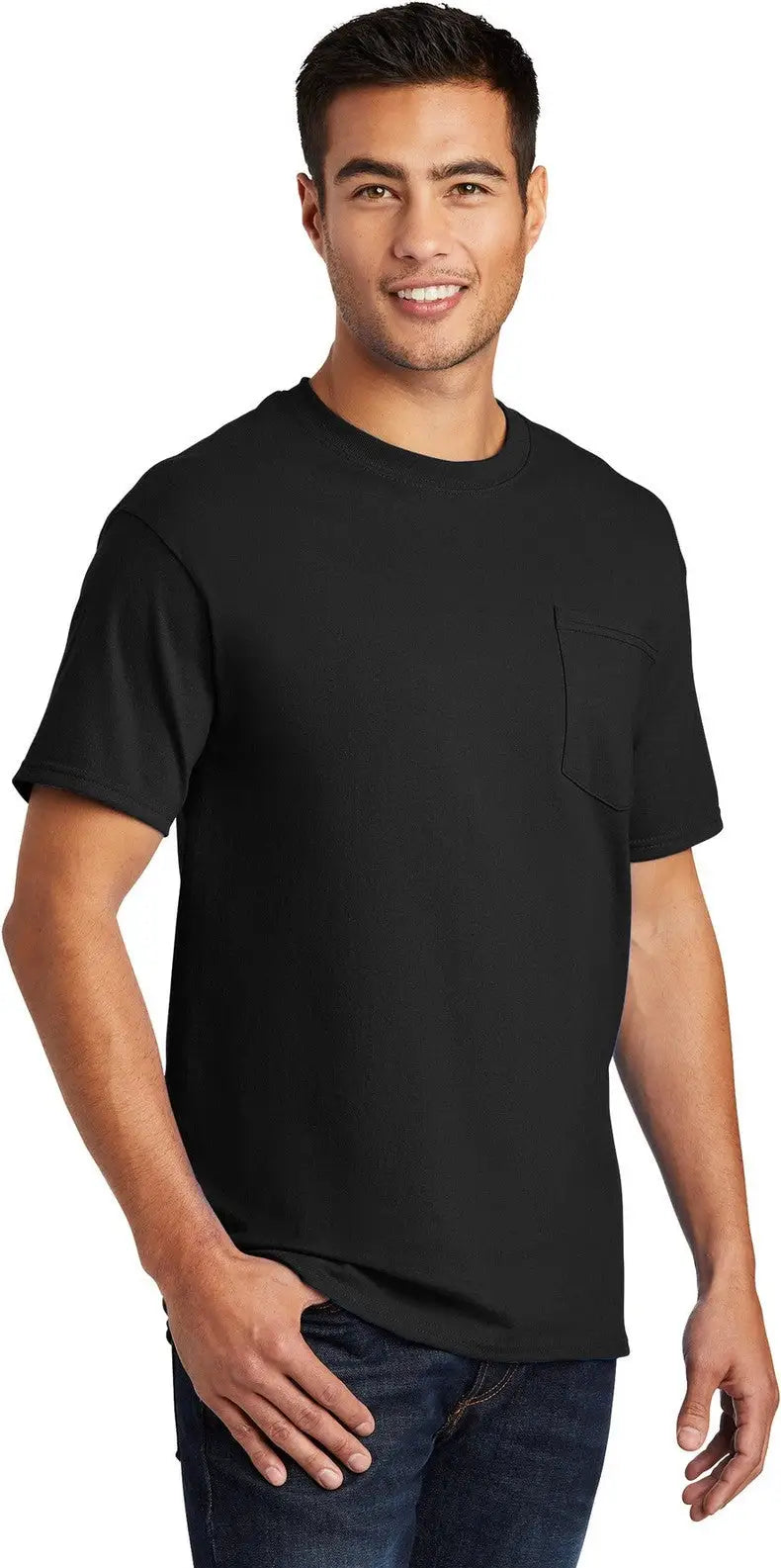 Port & Company Pc61p co Essential Pocket Tee - Jet Black