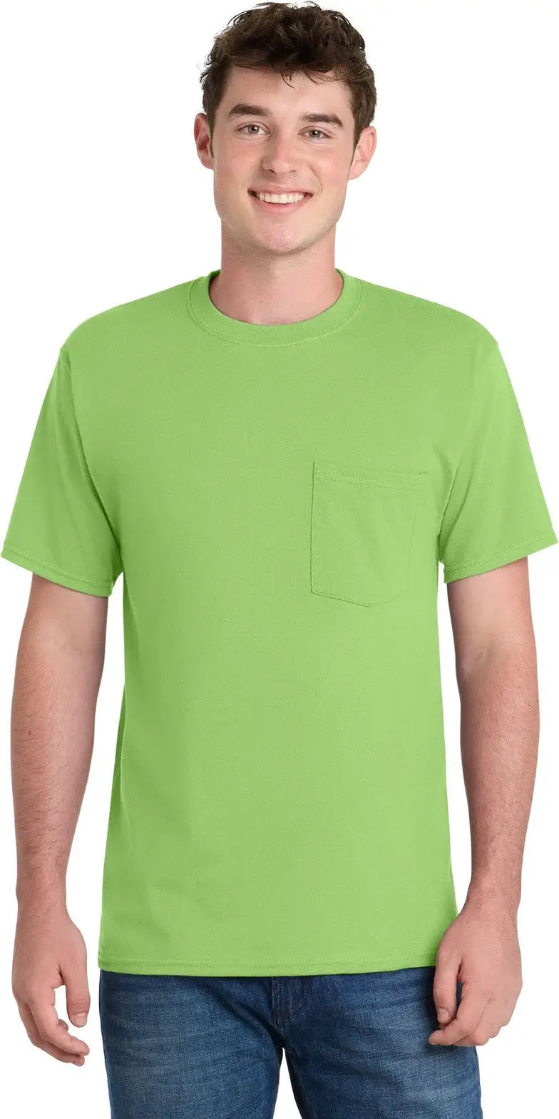 Port & Company Pc61p co Essential Pocket Tee - Lime - Adult s