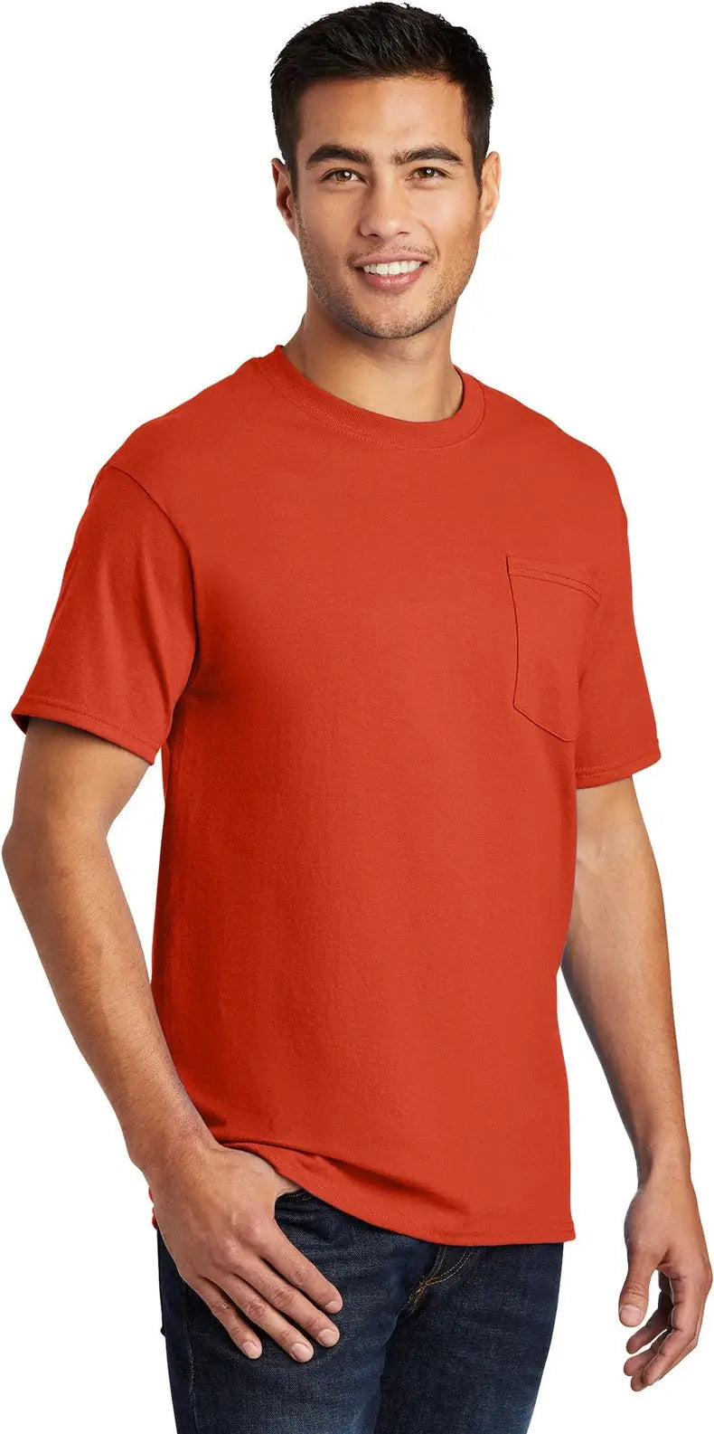 Port & Company Pc61p co Essential Pocket Tee - Orange