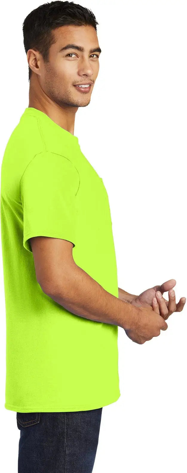 Port & Company Pc61p co Essential Pocket Tee - S. Green