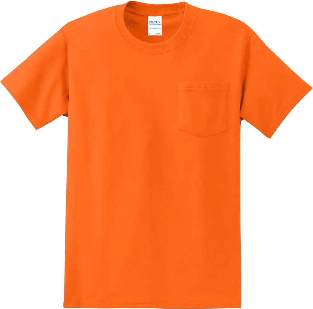 Port & Company Pc61p co Essential Pocket Tee - S. Orange