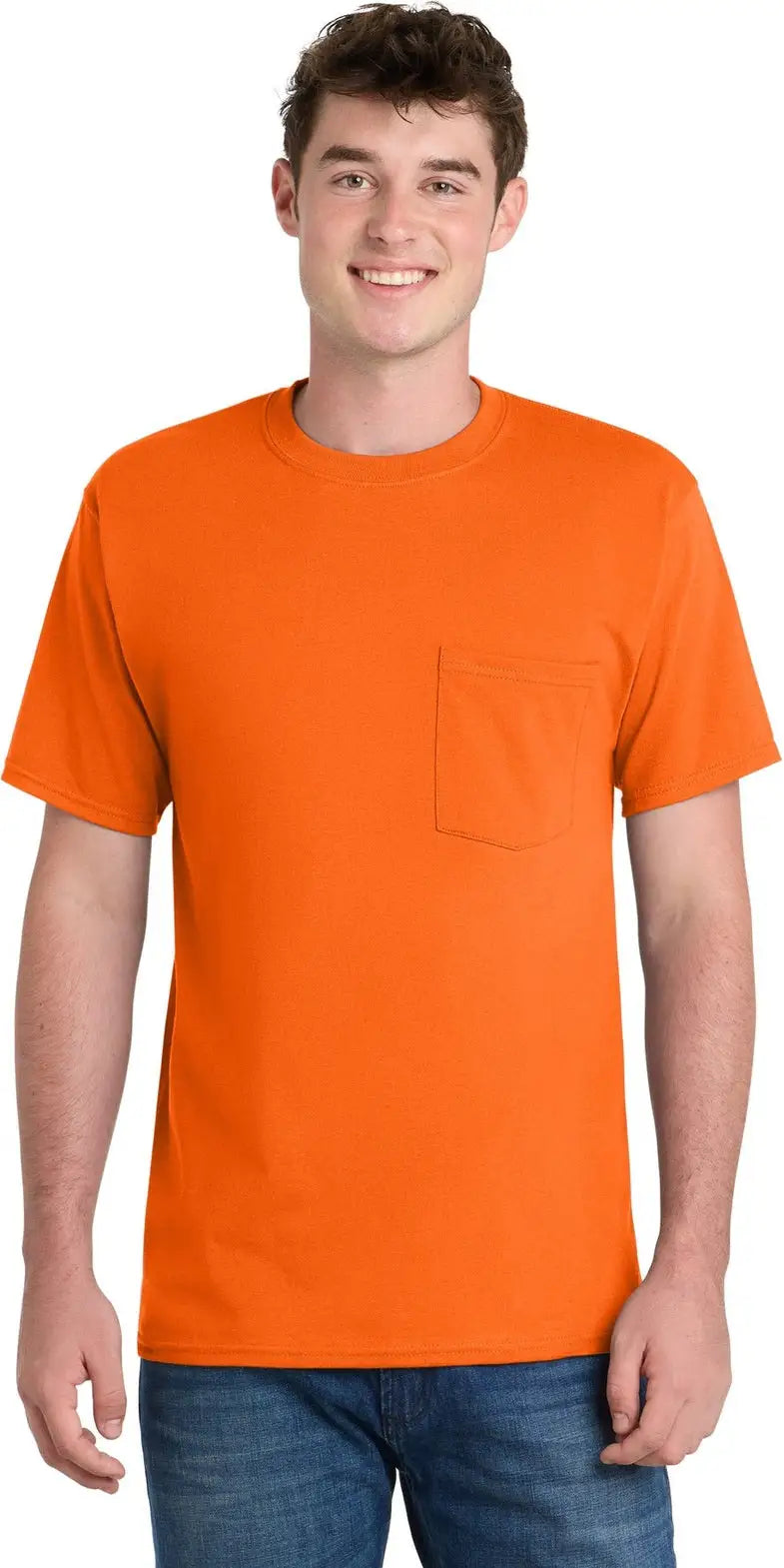 Port & Company Pc61p co Essential Pocket Tee - S. Orange