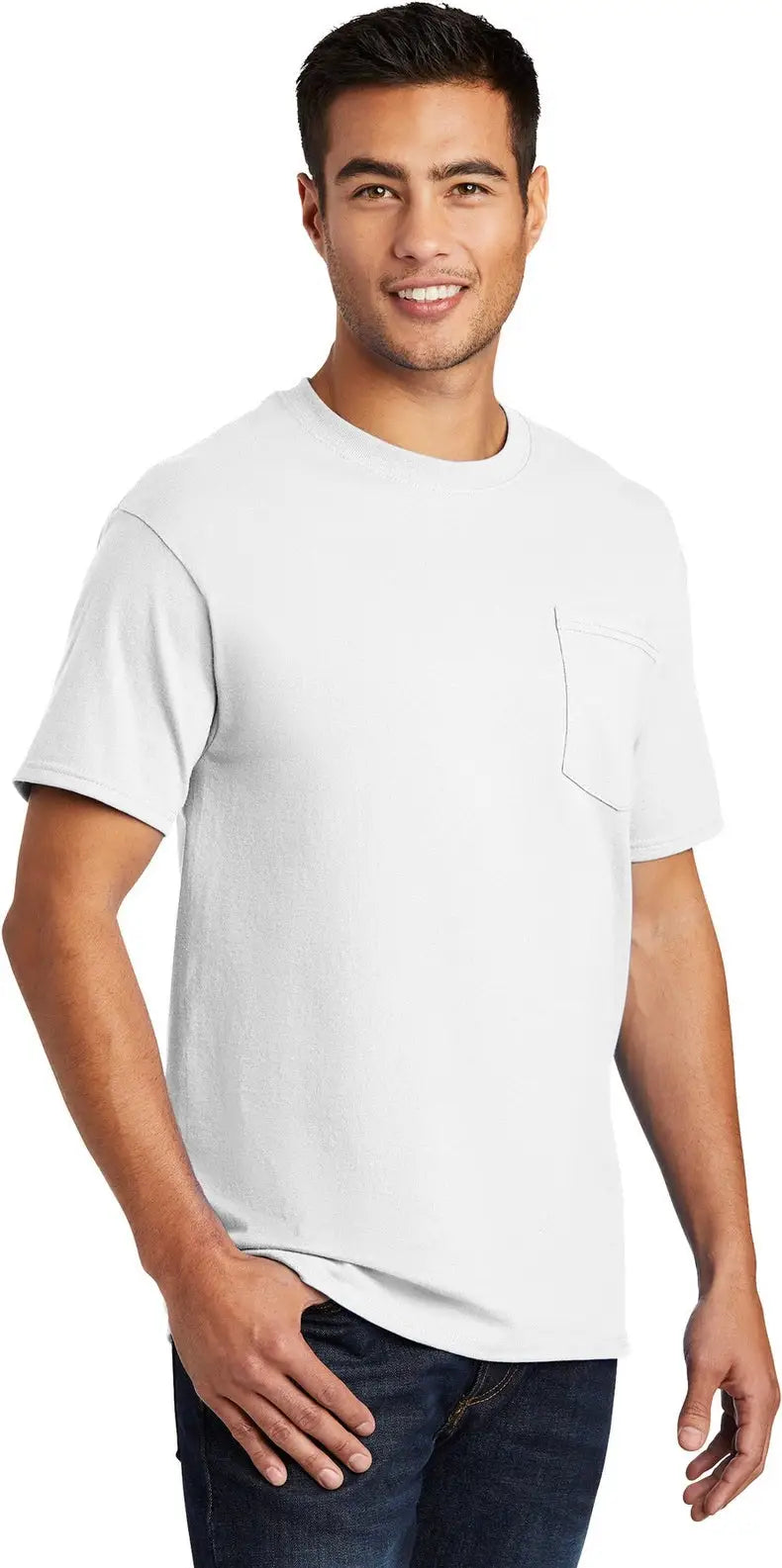 Port & Company Pc61p co Essential Pocket Tee - White
