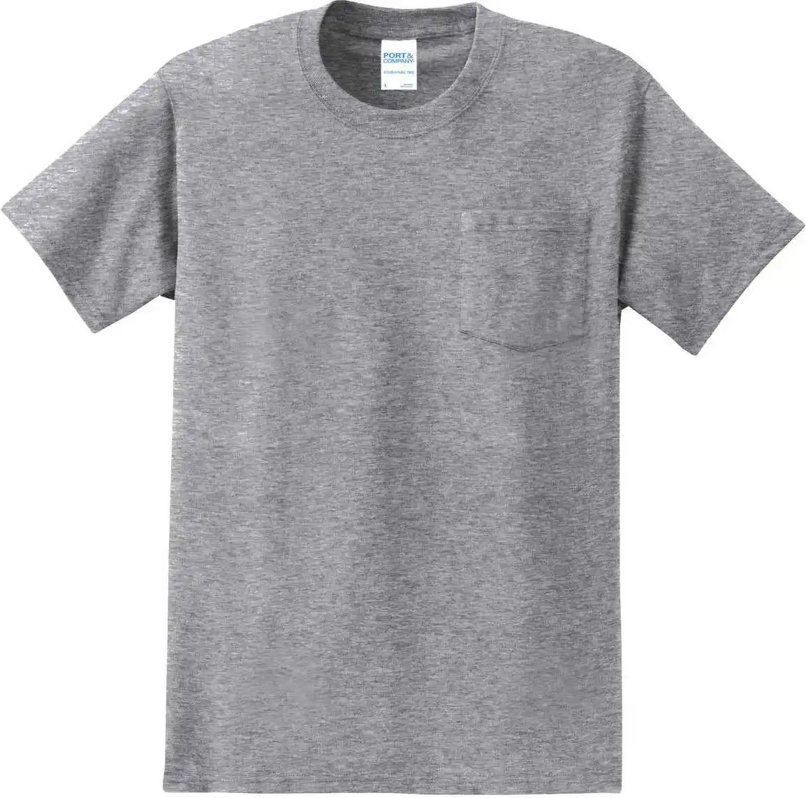 Port &amp; Company Pc61p Essential Pocket Tee Athletic Heather
