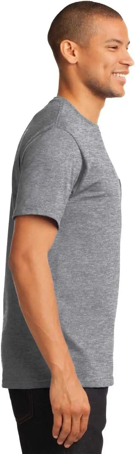 Port &amp; Company Pc61p Essential Pocket Tee Athletic Heather
