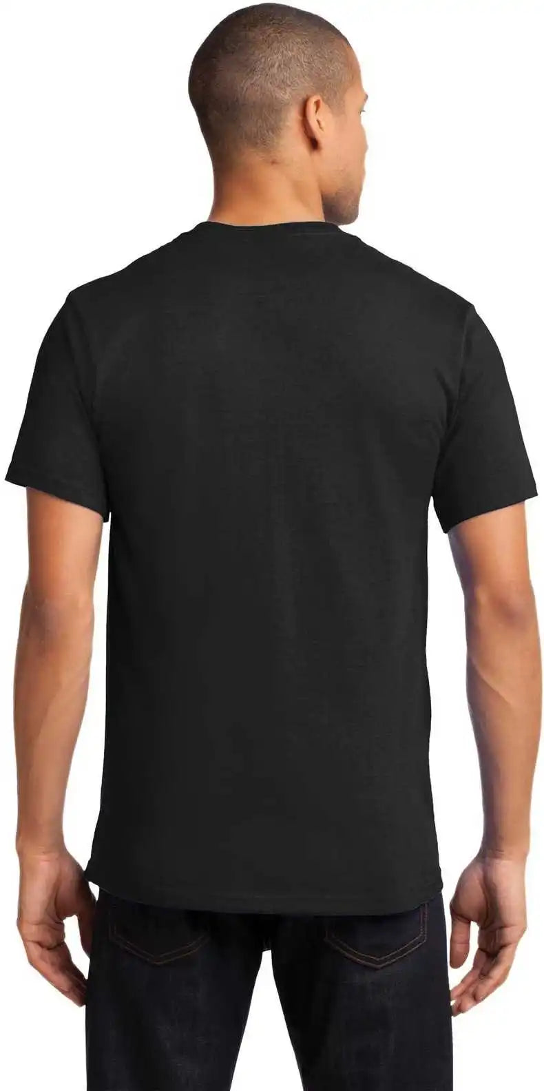 Port & Company Pc61p Essential Pocket Tee Jet Black
