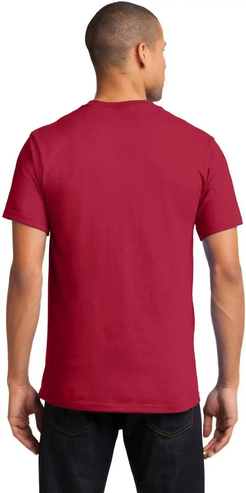 Port & Company Pc61p Essential Pocket Tee Red