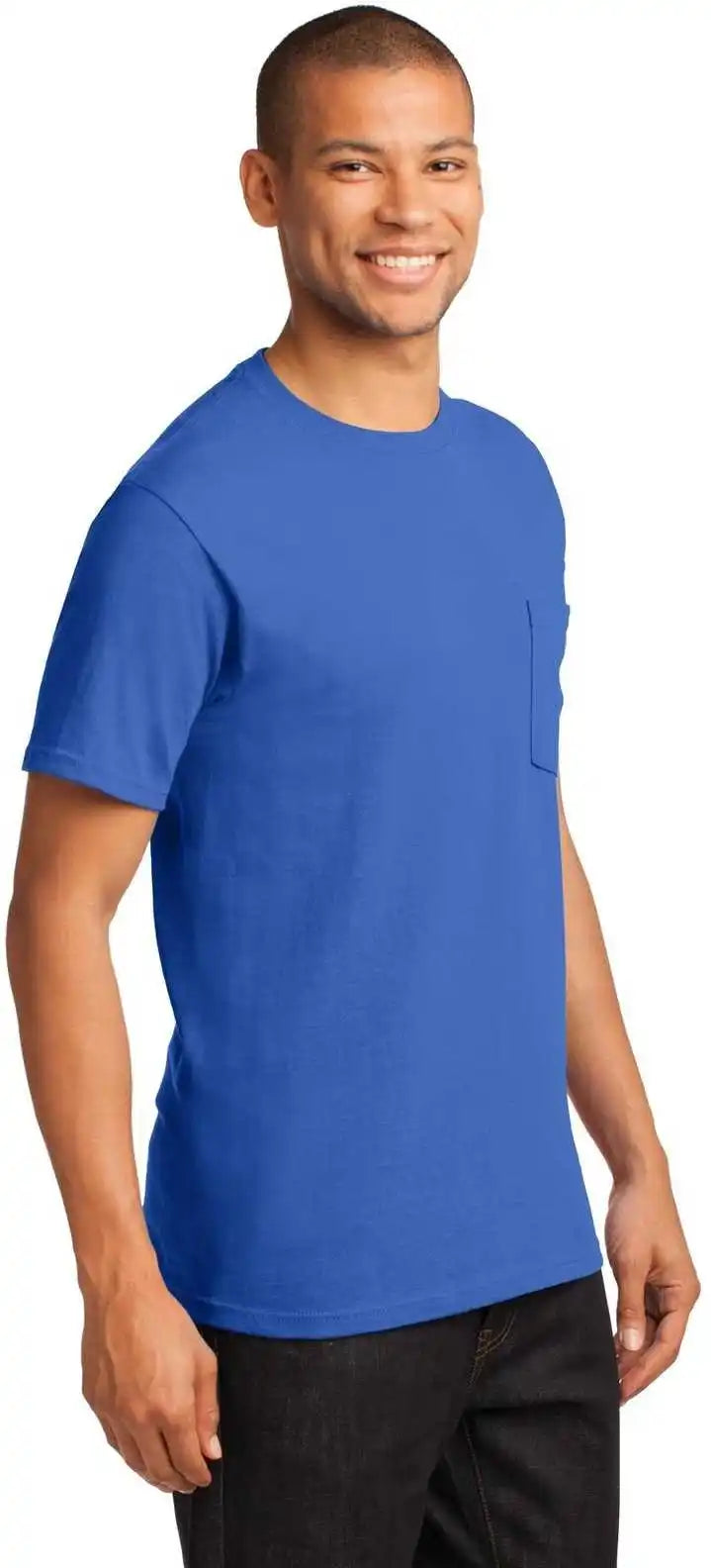 Port &amp; Company Pc61p Essential Pocket Tee Royal