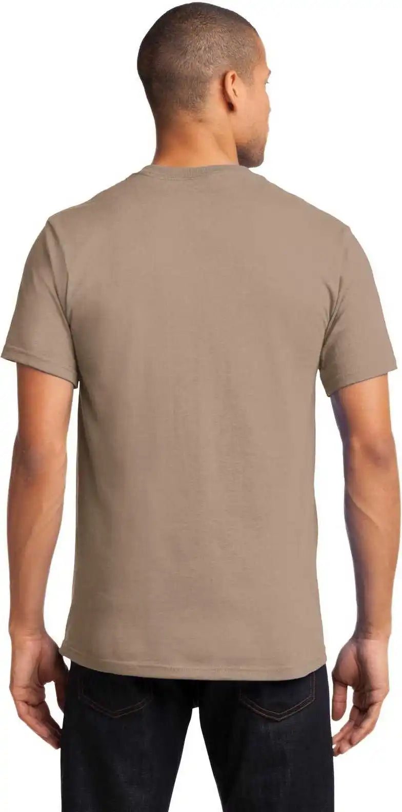 Port & Company Pc61p Essential Pocket Tee Sand