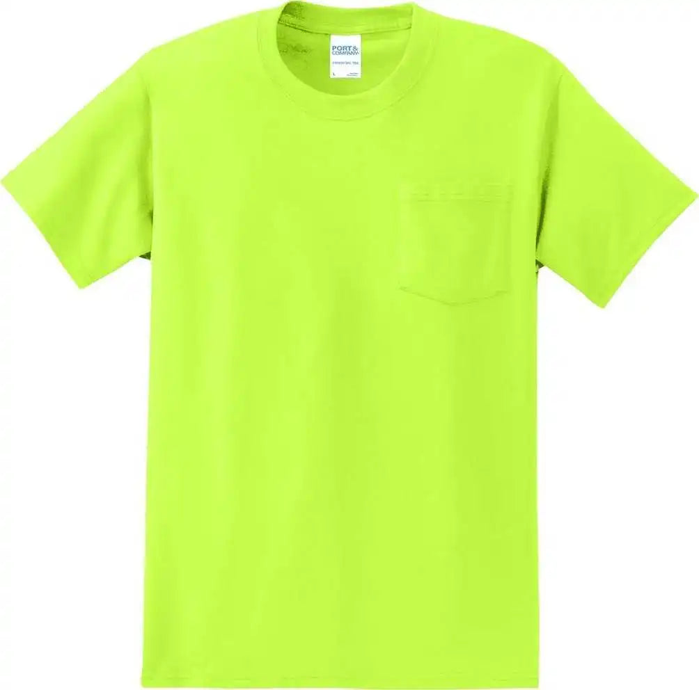 Port & Company Pc61p Essential Pocket Tee - Sgreen