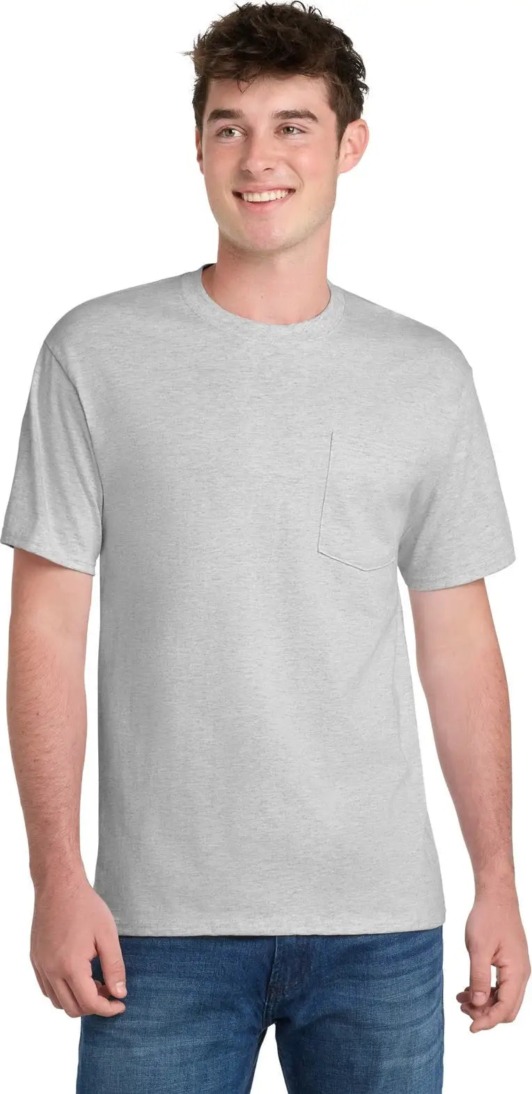 Port & Company Pc61pt co Tall Essential Pocket Tee - Ash - Adult l