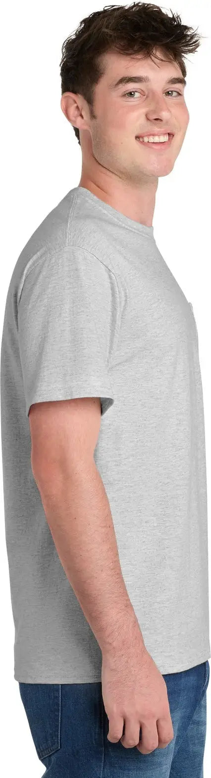 Port & Company Pc61pt co Tall Essential Pocket Tee - Ash