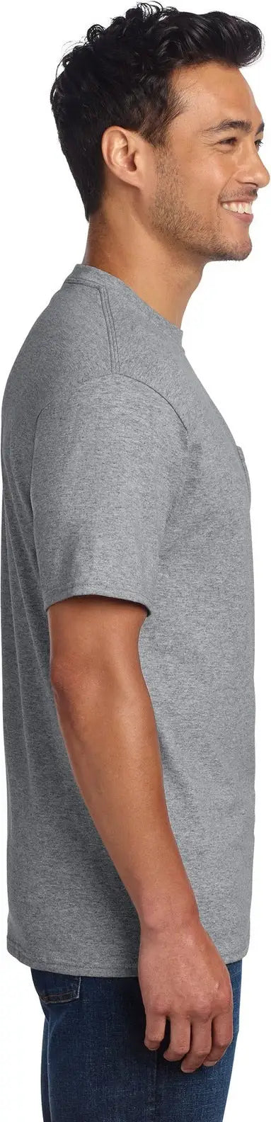 Port & Company Pc61pt co Tall Essential Pocket Tee - Athletic Heather