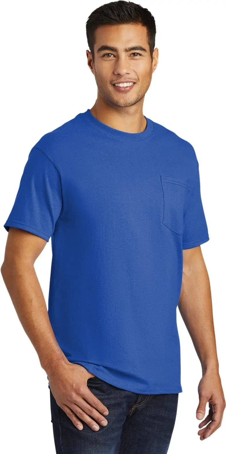 Port & Company Pc61pt co Tall Essential Pocket Tee - Royal