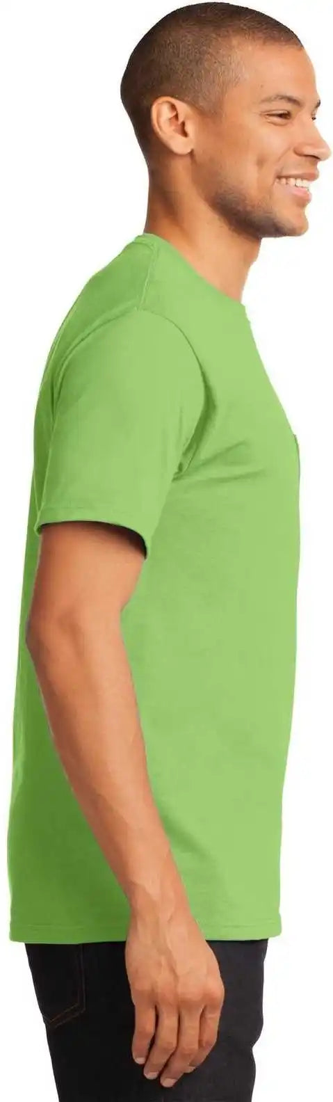 Port & Company Pc61pt Tall Essential Pocket Tee - Lime