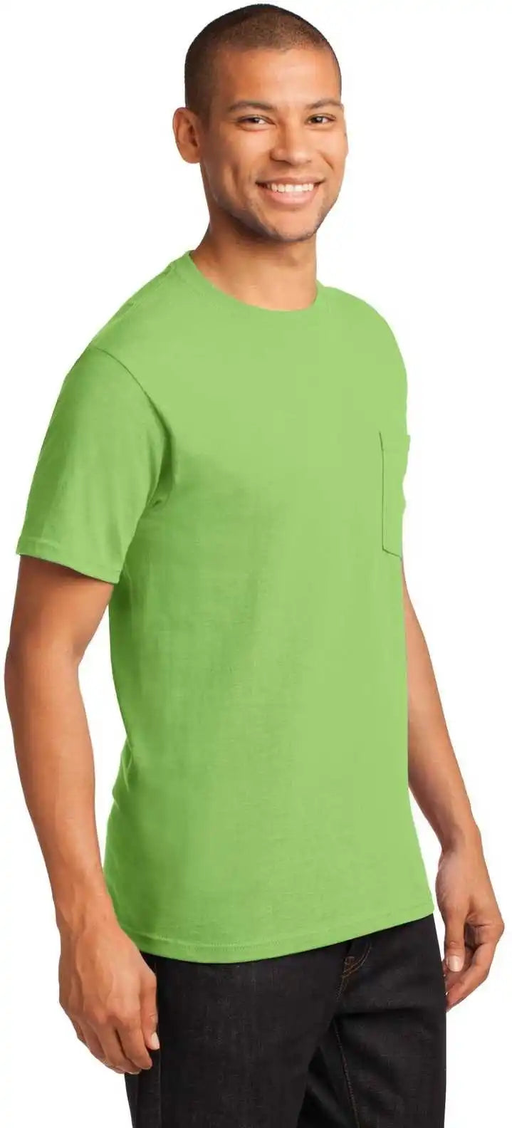 Port & Company Pc61pt Tall Essential Pocket Tee - Lime