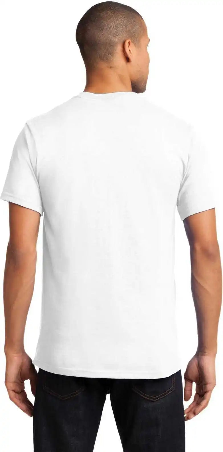 Port & Company Pc61pt Tall Essential Pocket Tee - White