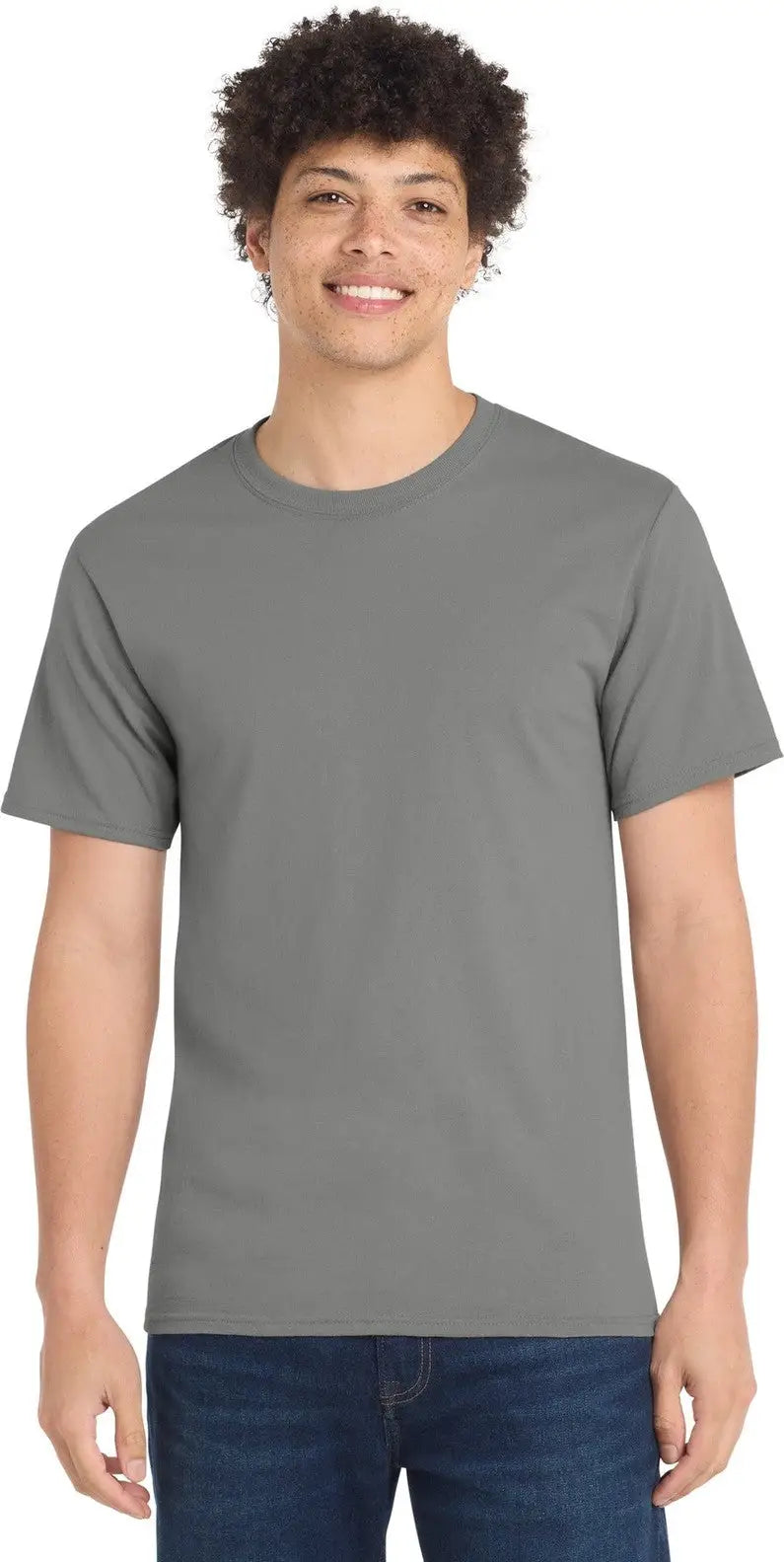 Port & Company Pc61t co Tall Essential Tee - Medium Gray - Adult l