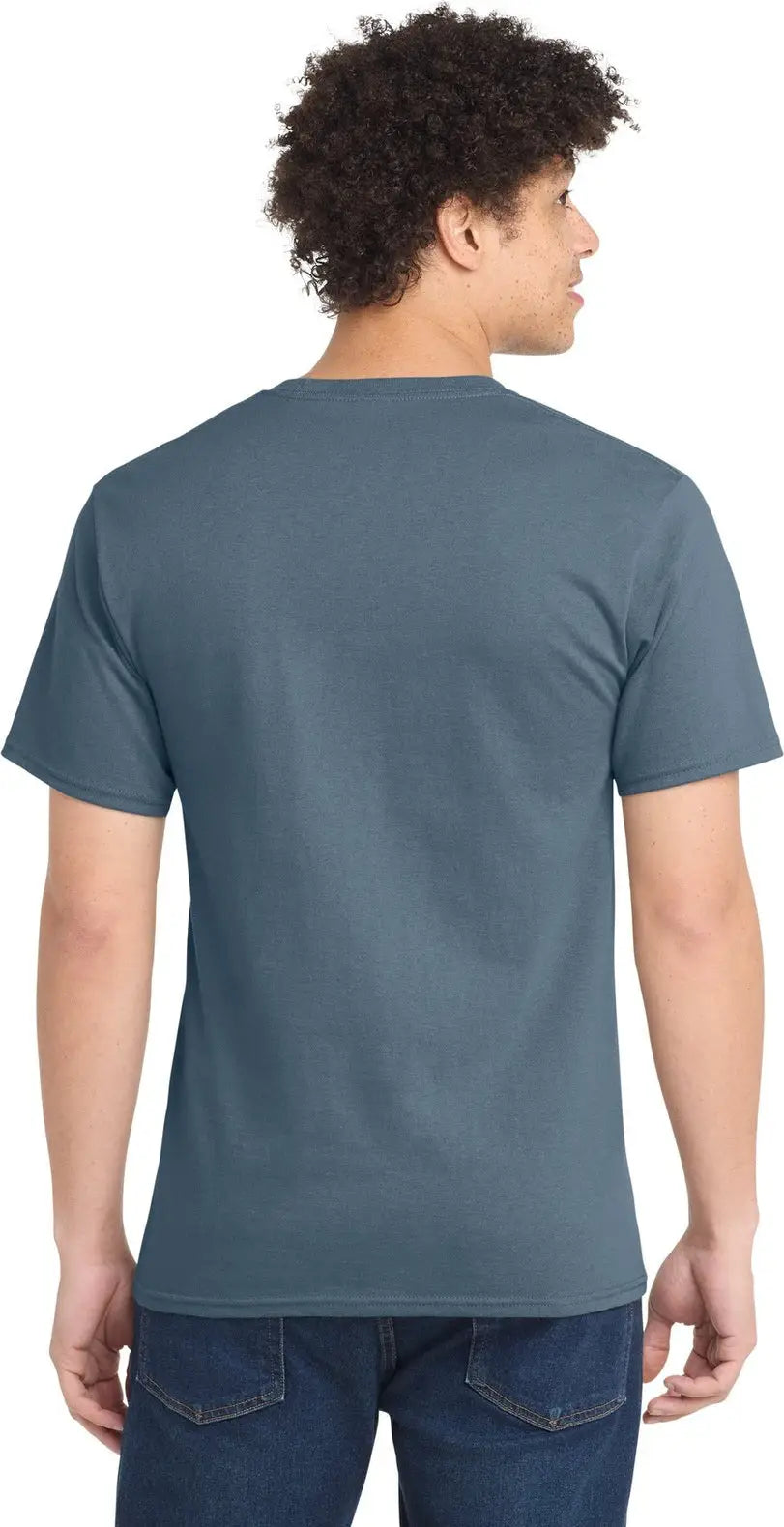 Port & Company Pc61t co Tall Essential Tee - Stonewashed Blue