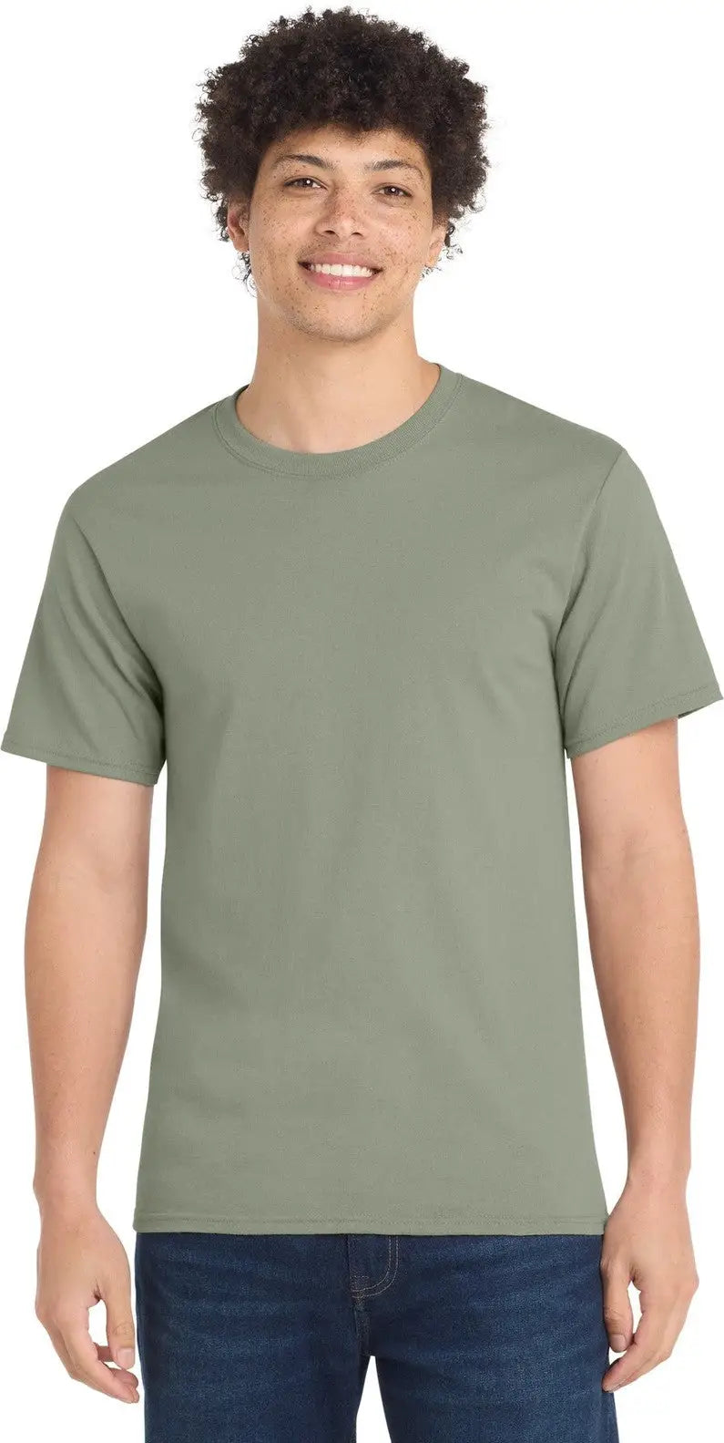Port & Company Pc61t co Tall Essential Tee - Stonewashed Green - Adult l