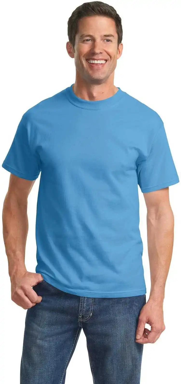 Port &amp; Company Pc61t Tall Essential Tee Aquatic Blue
