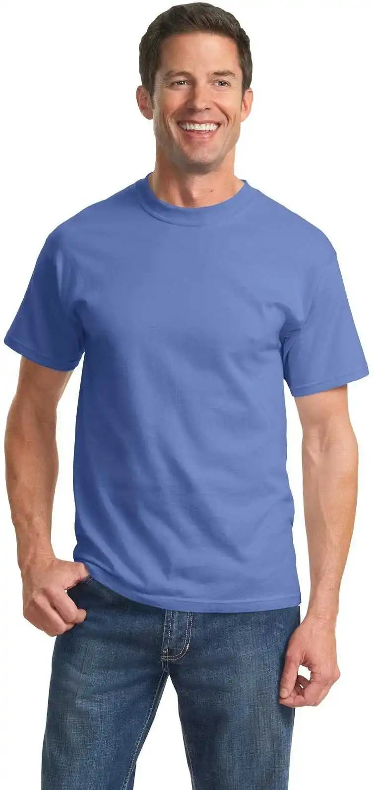 Port &amp; Company Pc61t Tall Essential Tee Carolina Blue