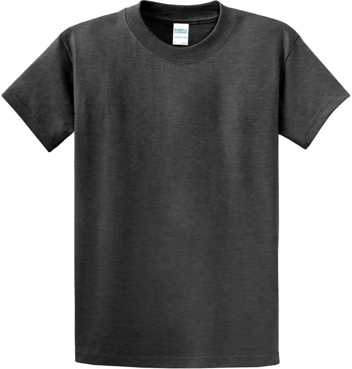Port & Company Pc61t Tall Essential Tee Dark Heather Gray
