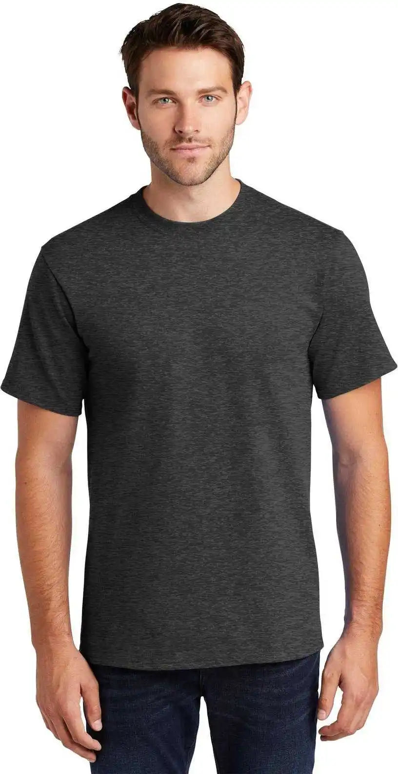 Port & Company Pc61t Tall Essential Tee - Dark Heather Grey